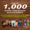 1000 Timeless Classic & Famous Novels in Digital Format with PLR - 100% Copyright-Free